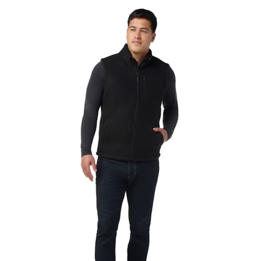 Smartwool Men's Hudson Trail‎ Fleece Vest Black Large NWT